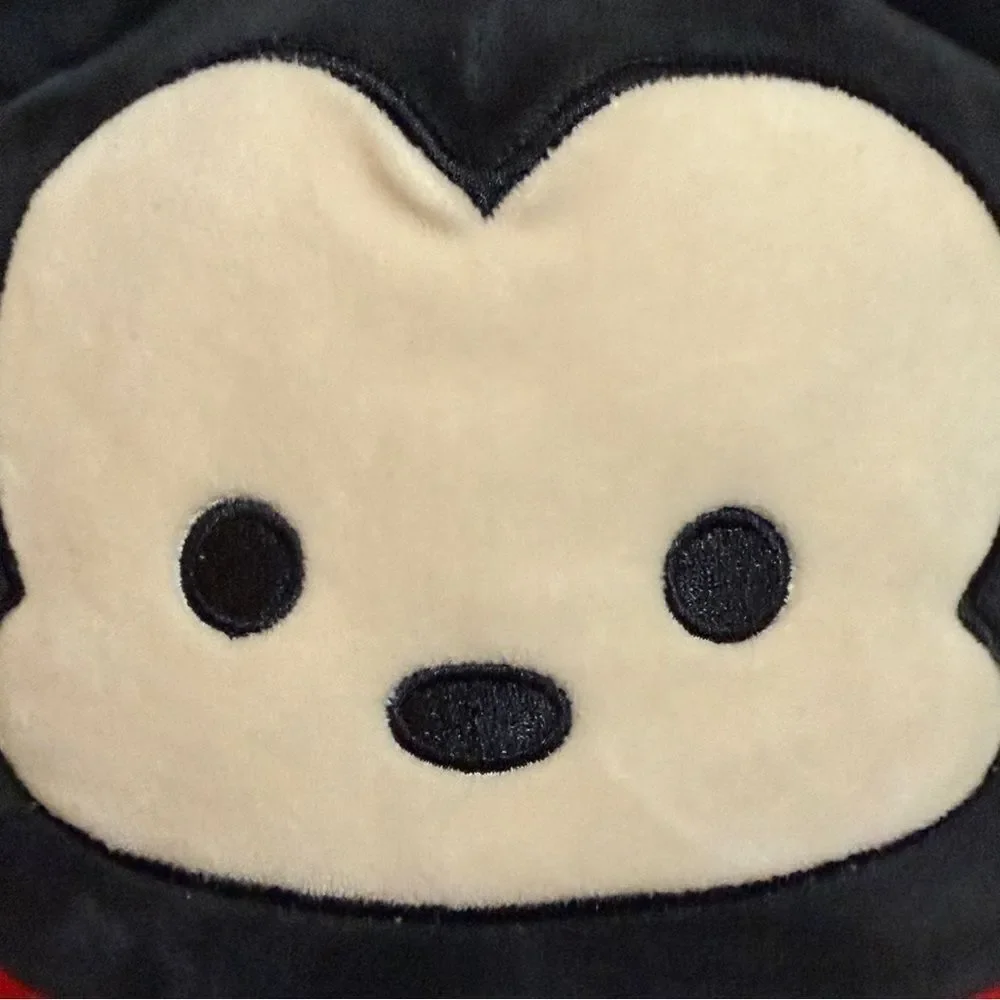 NWOT Squishmallow Mickey Mouse 10” Red Black Tan